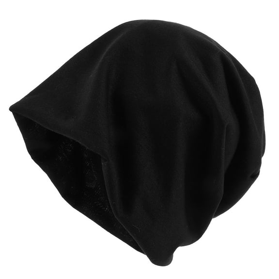 HONMEET Black Polyester Winter Beanie Hat with Ear for Men, Warm and Comfortable, 1 Piece