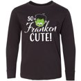thumbnail image 3 of Inktastic Halloween So Franken Cute Long Sleeve Youth T-Shirt, 3 of 5