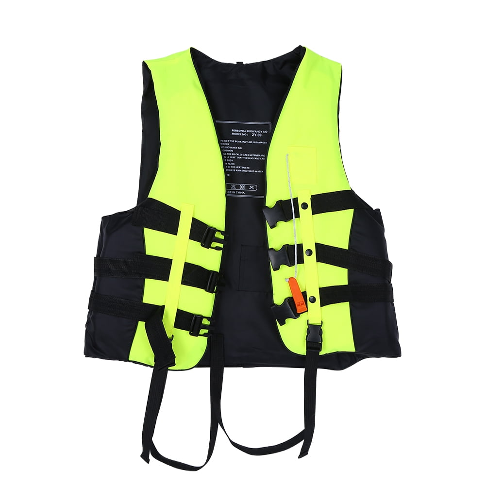 Qiilu Child and Adult Swimming, Kayaking and Boating Life Vests +Whistle, Blue Green Orange by Eb Network Technology