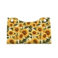 thumbnail image 2 of Logiee Romantic Elegant Sunflower Print Tissue Box Cover,Stylish Tissue Box Holder Decorative Tissue Cover for Bathroom Toilet Bedroom Living Room Table Desk Office, 2 of 7