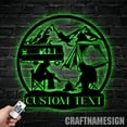 thumbnail image 4 of Craftnamesign Custom Couple Camping Metal Sign, Custom Grill Metal Wall Art, Campsite Wall Decor, 4 of 5