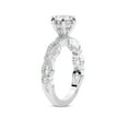 thumbnail image 3 of IGI Certified 3 Carat Radiant Shape Lab Grown Diamond Engagement Ring | 14K White Gold | Aristea Elite Milgrain Diamond Ring | FG-VS1-VS2 Quality Friendly Diamonds, 3 of 5