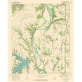 thumbnail image 2 of USGS 12x14 Gold Ornate Wood Framed with Double Matting Museum Art Print Titled - Thackerville Texas Oklahoma Quad - USGS 1968, 2 of 4