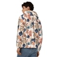thumbnail image 4 of Kdxio Watercolor Plants Print Men Hoodies Casual Hoodies for Men with Zip Pockets Full Zip Long Sleeve Sweatshirt Sports Hooded Jacket-Small, 4 of 5