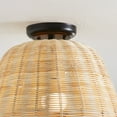 thumbnail image 5 of Better Homes & Gardens 13" Nature Woven Semi Flush Mounted Ceiling Light, Dimmable A19 Soft White, 5 of 9