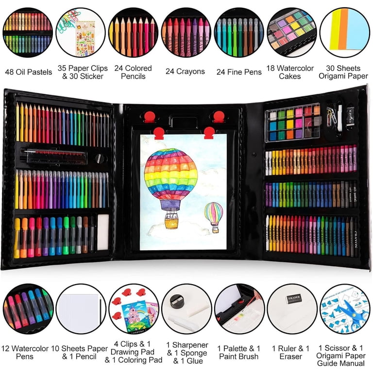 272-Piece Deluxe Art Set with Trifold Easel photo 8