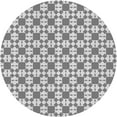 thumbnail image 1 of Ahgly Company Tapis Rond Lavable en Machine Intérieur Transitionnel Sonic Gris Argenté, 3 Pieds Rond, 1 of 7