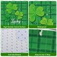 thumbnail image 3 of 4 Pcs St. Patrick's Bathroom Shower Curtain Set,Shamrock Lucky Bathroom Curtain with 12 Hooks, Non Slip Bathroom Rugs, Toilet Lid Cover, U Toilet Mat for Irish Party Bathroom Decoration, 3 of 7