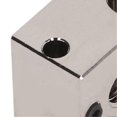 thumbnail image 3 of 3D Printer Heater Block Brass High Hardness High Temperature Resistance Precise Replacement Heating Block for V6 Nickel Plated Brass, 3 of 5