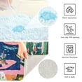 thumbnail image 3 of Yayeee Bath Rugs for Bathroom Floor Set of 2 Non Slip Fluffy Soft Absorbent Mat, Green Window, 3 of 7