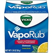 7 Pack Vicks VapoRub Cough Relief Topical Analgesic Ointment Lemon Scent 1.76 oz