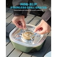 thumbnail image 6 of Gonex 2-Burner Propane Camping Stove 20,000 BTU Portable Folding Outdoor Stove with Carry Bag for Camping Tailgating Beach Patio BBQ, Green, 6 of 9