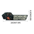 thumbnail image 3 of COM1950s Laser-Cut Dog Design Car Emblem,Precision-Engraved Metal Badge for Auto/Motorcycle Decor, 3 of 4