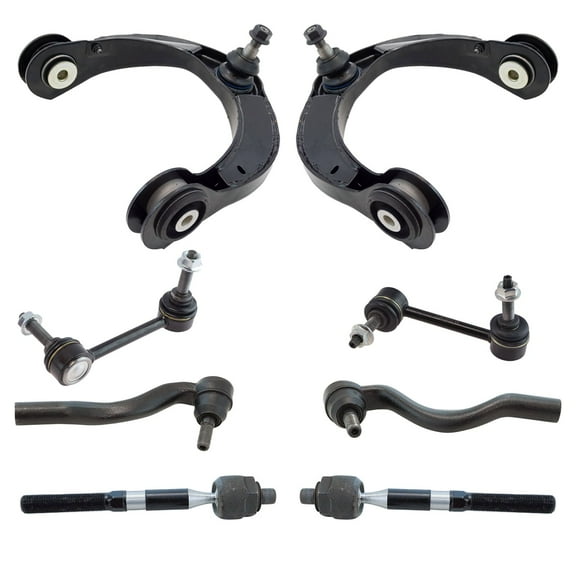 TRQ 8pc Suspension Kit Control Arms Sway Bar End Links Tie Rods for Dodge Jeep PSA66530