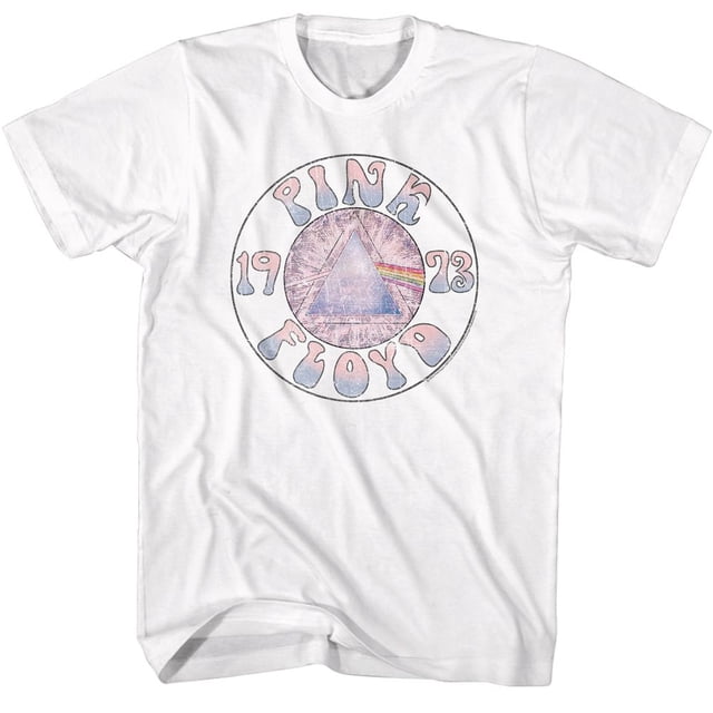 T-Shirt Blanc Pink Floyd Croquis Prism Circle