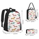 thumbnail image 2 of Easygdp Dachshund Dog Puppy Mochila para Niños y Niñas con Set de Caja de Almuerzo y Estuche para Lápices 3 en 1, Mochila Escolar Estampada para Adolescentes, 2 of 7