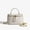 White, variant on Mini Quilted Box Crossbody Bags for Women, Small Square Designer Clutch Purses with Adjustable Chain Strap