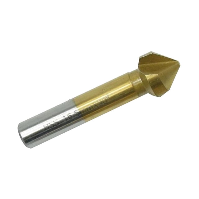 90 degree HSS End Mill Cutter Avellanar Broca Herramientas de desbarbado Titanize de 16.5 mm kusrkot Broca avellanadora
