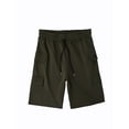 thumbnail image 5 of BRANROY Men's Cargo Shorts Elastic Waist Hiking Work Outdoor Golf Jogger Running Zipper Pockets Lightweight Quick-Dry,Army Green L, 5 of 5