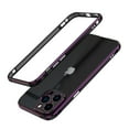 thumbnail image 2 of Dteck Case for iPhone 13 Pro 6.1-inch,Shockproof Metal Aluminum Bumper Frame Slim Case with Camera Lens Protector Cover for iPhone 13 Pro,Black+Purple, 2 of 9