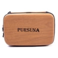 thumbnail image 1 of Pusena Customizable Ping Pong Paddle Case - Durable EV Composite Hard Shell Square Storage Bag with Yellow Wood Grain Print, Portable & Reliable for Fitness, Tennis & Sports Equipment, New Design for, 1 of 6