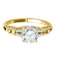 thumbnail image 2 of Aonejewelry 0.75 Ct Diamond Halo Engagement Wedding Ring In 14K Yellow Gold, 2 of 4
