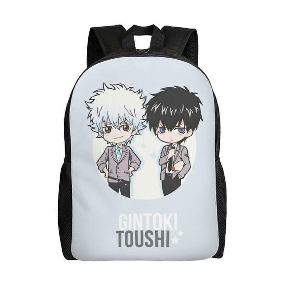 Gintoki Sakata Versatile Backpack Washable casual style School Student Backpack Trendy Oxford Cloth Computer Bag