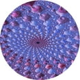 thumbnail image 1 of Ahgly Company Machine Washable Indoor Round Transitional Purple Amethyst Purple Area Rugs, 7' Round, 1 of 7