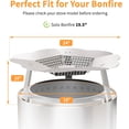 thumbnail image 2 of Heat Deflector for Solo Stove Bonfire, 19.5" Solo Stove Bonfire Accessories, 304 Stainless Steel Fire Pit Heat Deflector with Carrying Handle & 3 Legs, Heat Diffuser for Outdoor Indoor Fire Pits, 2 of 8