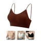 thumbnail image 1 of Sujetador tipo bralette con escote en V y relleno sin costuras Luxtrada para mujer (caramelo, L), 1 of 7