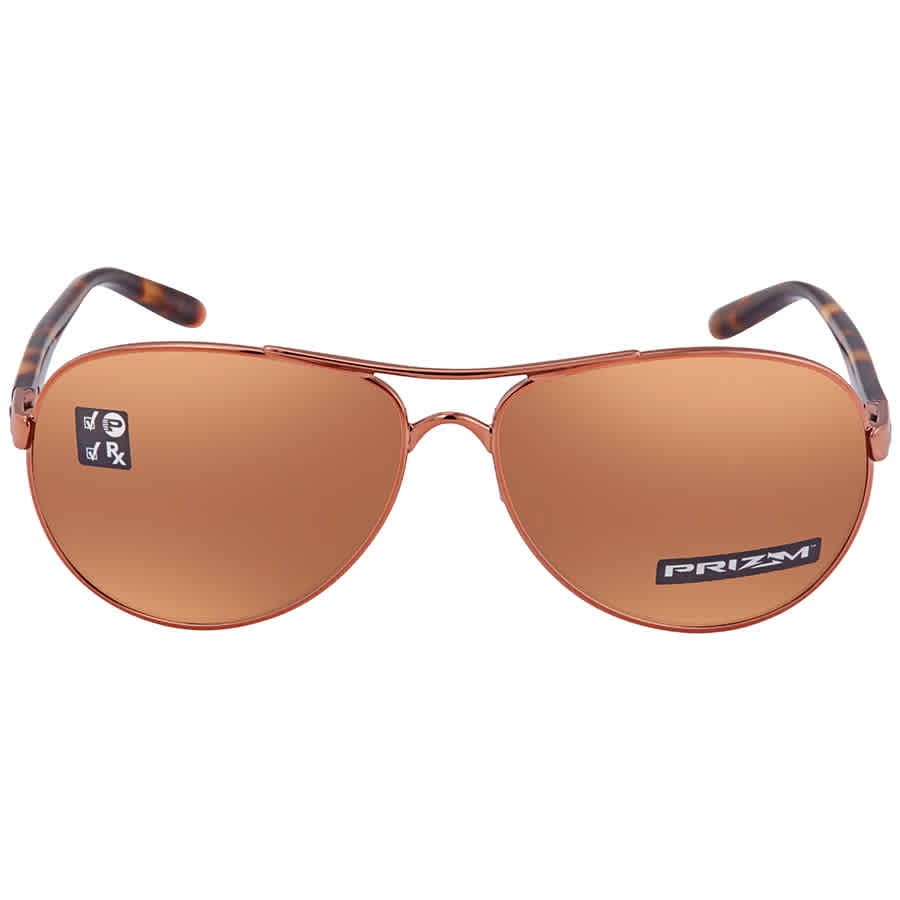Oakley Feedback Prizm Tungsten Polarized Pilot Ladies Sunglasses OO4079  407931 59 