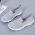 thumbnail image 6 of Womens Orthopedic Shoes,Womens Slip On Walking Shoes,Nurse Shoes for Women,Women's Running Shoes,Orthopedic Shoes for Women, Orthoture Womens Shoes Breathable Soft Comfort Wear Shoes,Gray,9, 6 of 7