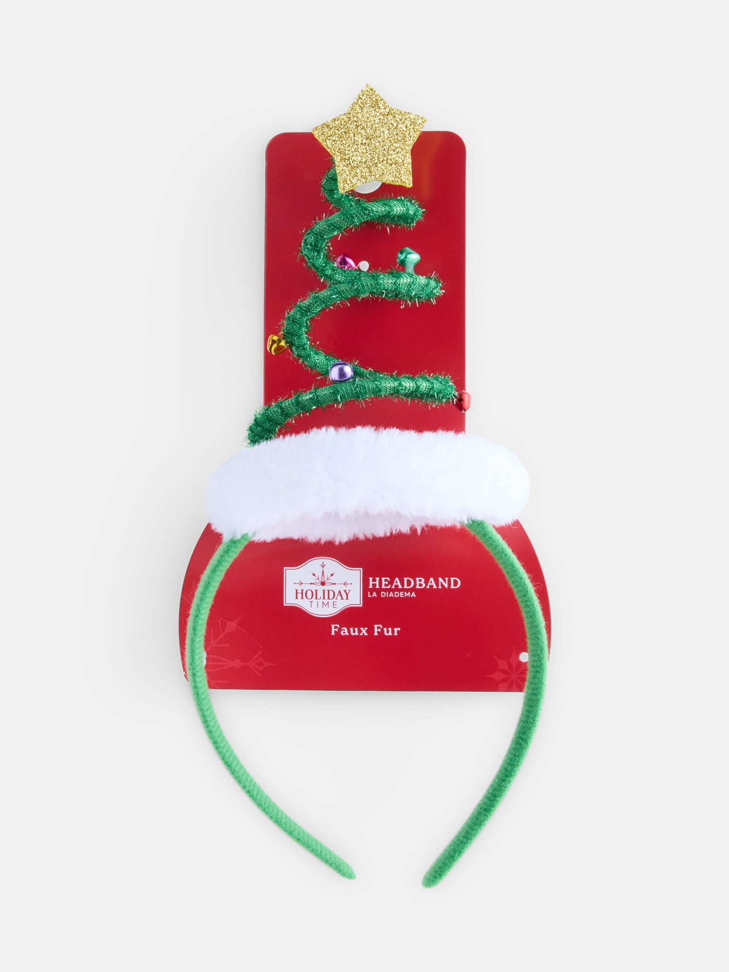 Holiday Time Women's Swirl Christmas Tree Headband