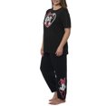 thumbnail image 3 of Minnie & Minnie Mouse Heart T-Shirt w/ Disney Fleece Jogger Pants Plus Size Set, 3 of 8