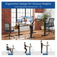 thumbnail image 3 of Electric Standing Desk 40", Height Adjustable Computer Table, Sit Stand Workstation for Home Office, Large 40x24 Inch Rectangular Desk, 3 of 6