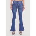 thumbnail image 5 of Women's Mid Rise Stretchy Carpenter Flare Leg Jeans, 5 of 5