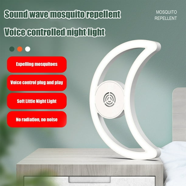 Snorda Intelligent Voice Controlled Mosquito Repellent Night Light Sound Wave Mosquito Repellent USB Night Light New Mosquitofly Trap Lamp Household