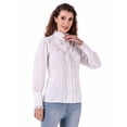 thumbnail image 2 of ThePirateDressing Women's Victorian Renaissance Steampunk Button-Front Blouse, Long Lantern Sleeves, 2 of 6
