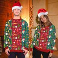 thumbnail image 3 of Wyzesi Chandails en Molleton de Noël pour Hommes, Chemise Décontractée pour Couple, Blouse Imprimée 3D de Noël, Col Rond, Manches Longues, Pull en Coton, 3 of 4