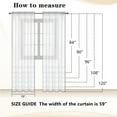 thumbnail image 5 of OVZME Sage Green Sheer Curtain 90 Inches Long 2 Panels Set, Solid Filmy Drapes for Living Room Bedroom, Elegant Window Voile Sheer Curtain Panels Drapes, Each 59W x 90L Inch, Sage Green, 5 of 9