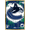 Gold Framed Version, variant on NHL Vancouver Canucks - Maximalist Logo 23 Wall Poster, 14.725" x 22.375" Framed