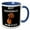 Blue/White, variant on 3drose, Rhodesian Ridgeback Dog Best Mom Mother Ever Gift, 11oz Two-tone Black Mug