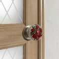 thumbnail image 4 of Rose Design Retro Decorative Door Handle - Functional Replacement Knob for Home Entryways Bedrooms Easy Screw Mount Hardware, 4 of 5