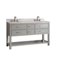 thumbnail image 3 of Avanity BROOKS-V60-NB Brooks 60" Double Free Standing Wood Vanity Cabinet Only - Blue, 3 of 3