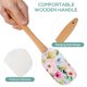 thumbnail image 5 of 2pcs Silicona raspador espátulas pastel de pastel espátulas mango de madera spatulas raspadores de cocina, 5 of 7