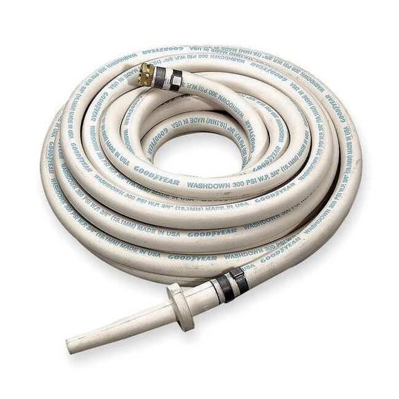 Continental 3/4" ID x 50 ft EPDM Coupled Washdown Hose WT 20069315