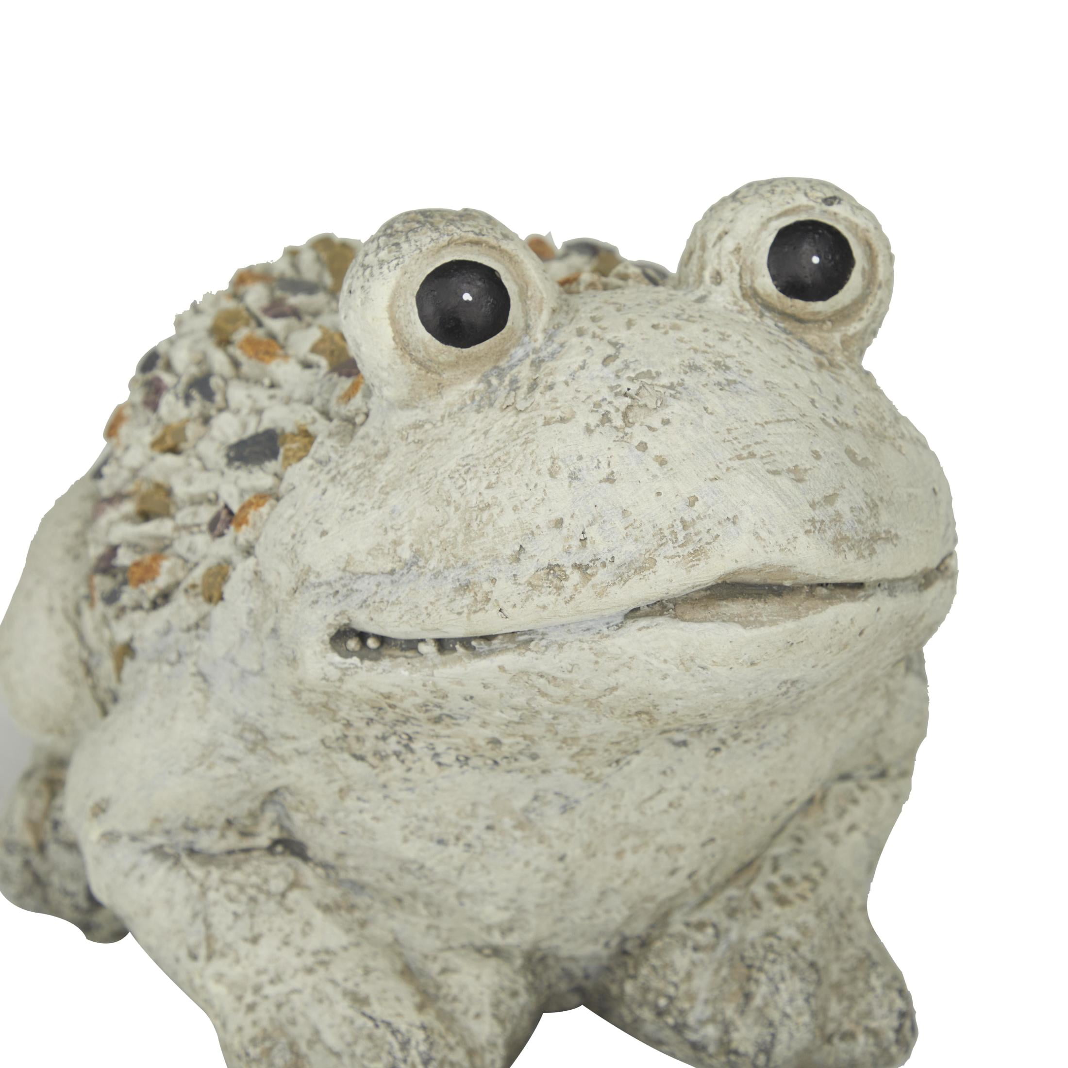 DecMode 8" Indoor Outdoor Frog Garden Sculpture