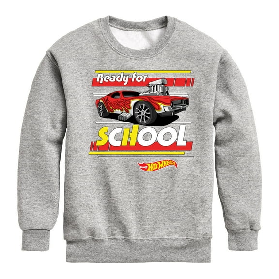 Hot Wheels - Ready For School - Youth Crewneck Fleece Sweatshirt