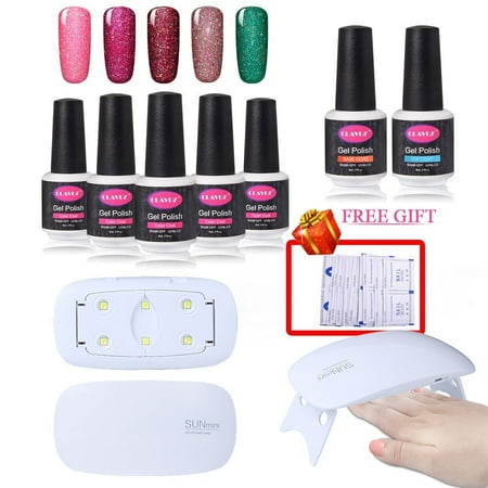 Clavuz Neon Gel Nail Polish Kit 5pcs Soak Off Lacquer 6w Clavuz Neon Gel Nail Polish Kit 5pcs Soak Off Lacquer 6w Lamp With Top