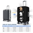 thumbnail image 6 of PAYOHTO Highly Elastic Spandex Suitcase Cover Luggage Cover Small Fits 18 to 21 Inch Sleeping French Bulldog & Bones, 6 of 8